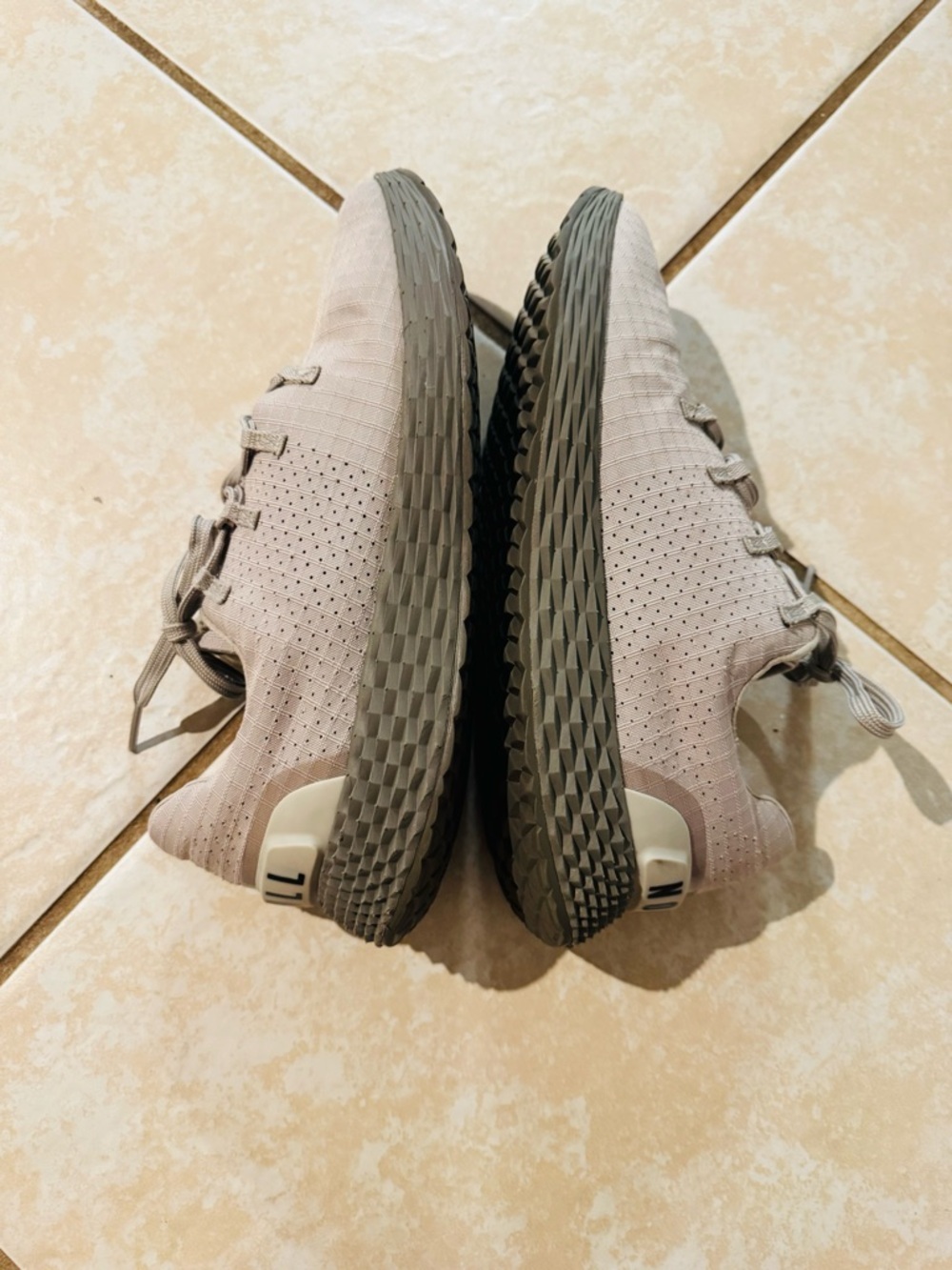 NOBULL Beige Knit Trainer with Blue Insole - Picture 4 of 8